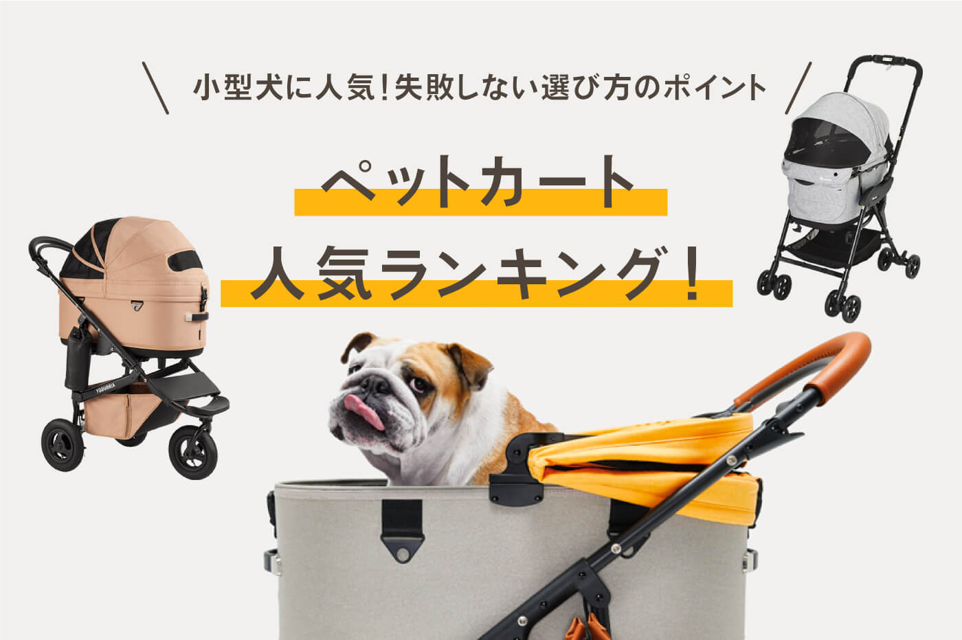 【小型犬に大人気】犬用ペットカート・バギーのおすすめ人気ランキング！失敗しない選び方のポイント