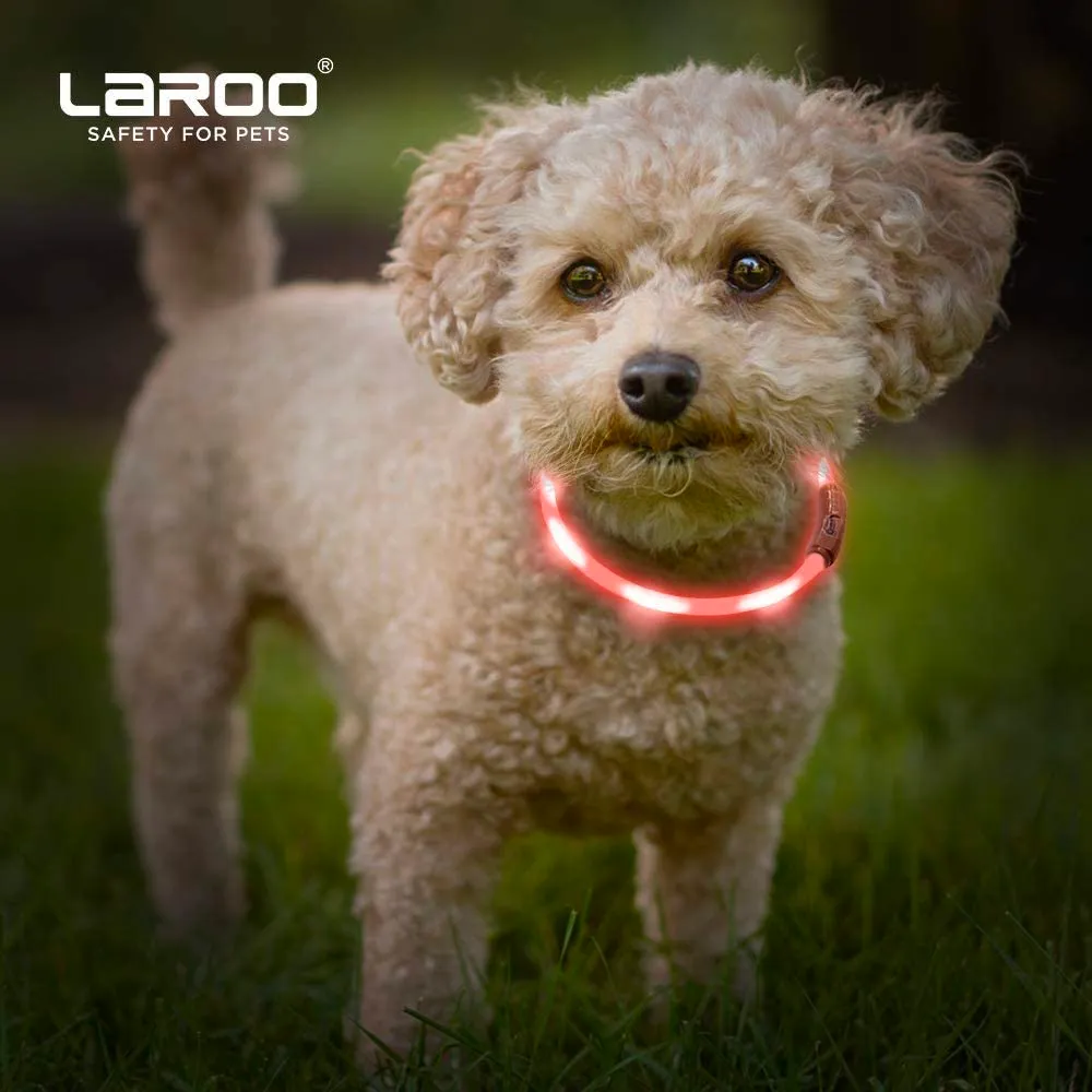 LaRoo 犬猫用LED光る首輪 USB充電式