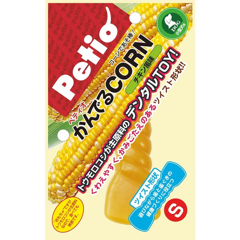 Petio かんでるCORN ツイスト チキン風味