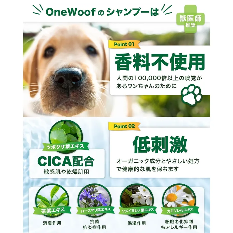 犬に聞いた 無添加 無香料 シャンプー