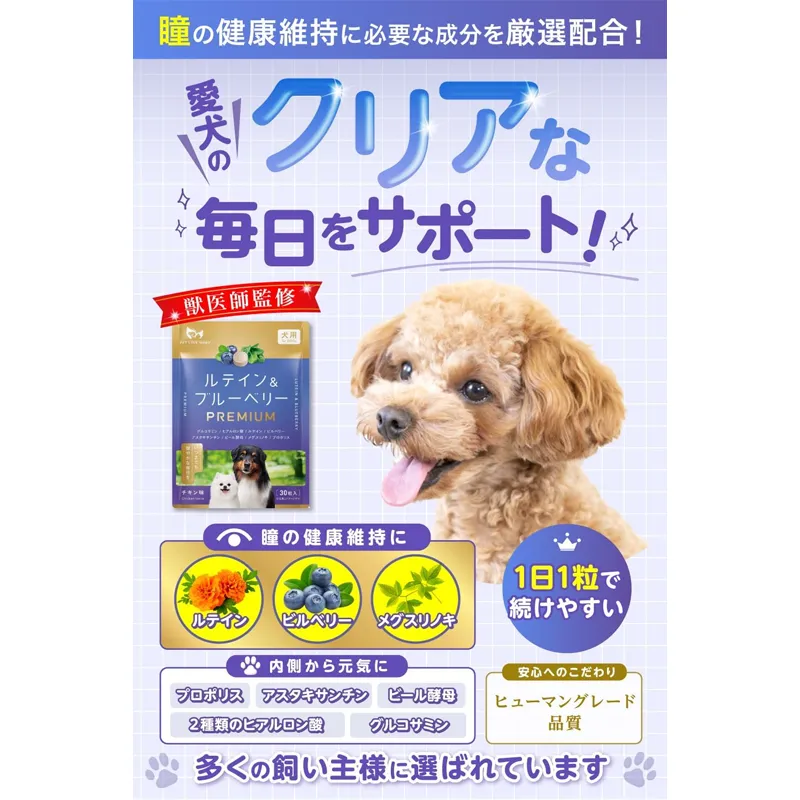 ルテイン・ゼアキサンチン：目の老化を防ぎ、白濁対策に！