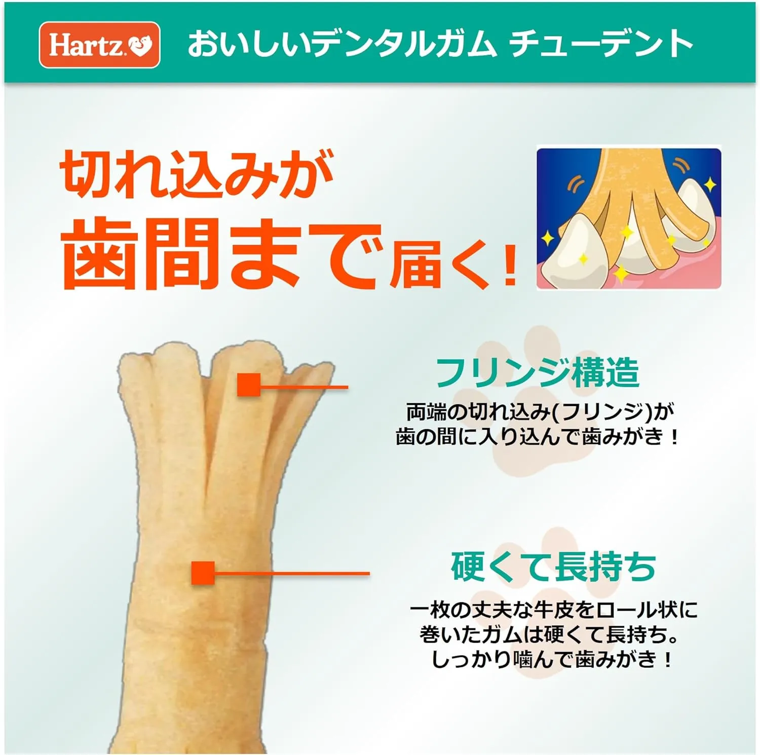 Hartz チューデント おいしい歯磨きガム