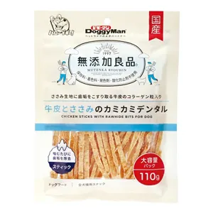 ドギーマン 無添加良品 牛皮とささみのカミカミデンタル